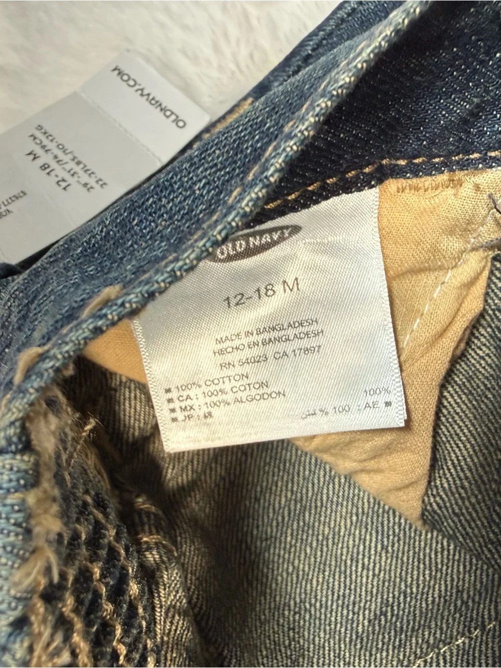 Old Navy Kids Dark Blue Denim Jeans - Straight Leg